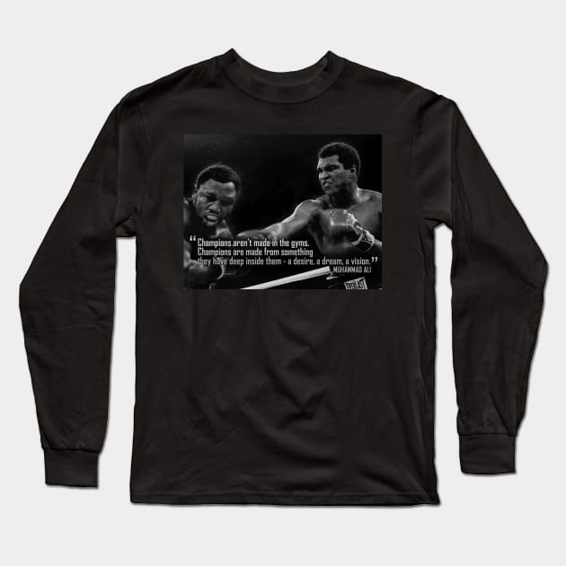 muhammad ali quote Long Sleeve T-Shirt by Suva